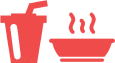 Ilustração de uma refeição